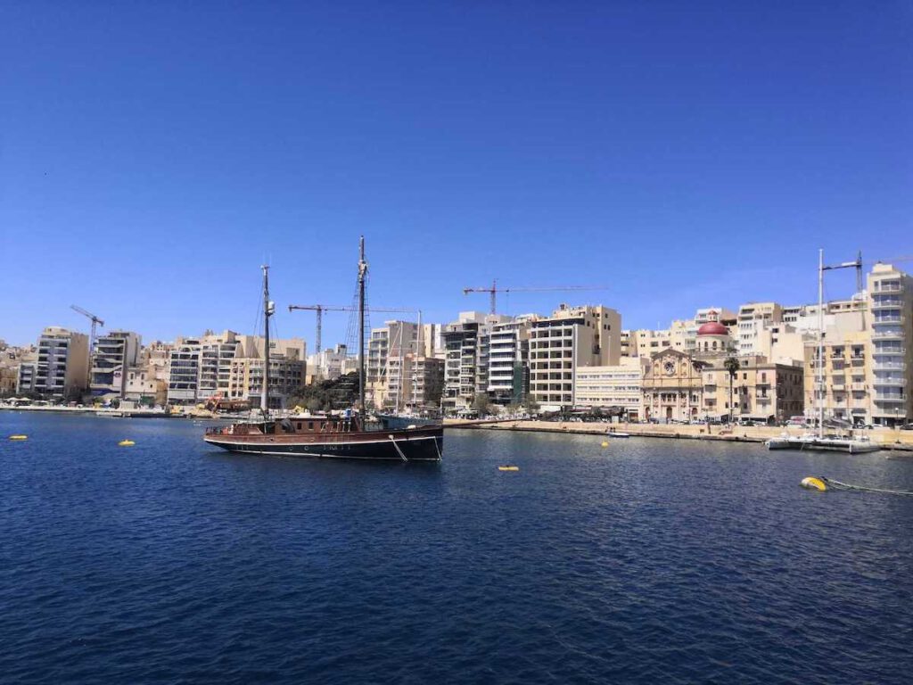 Blick auf Sliema und Gzira