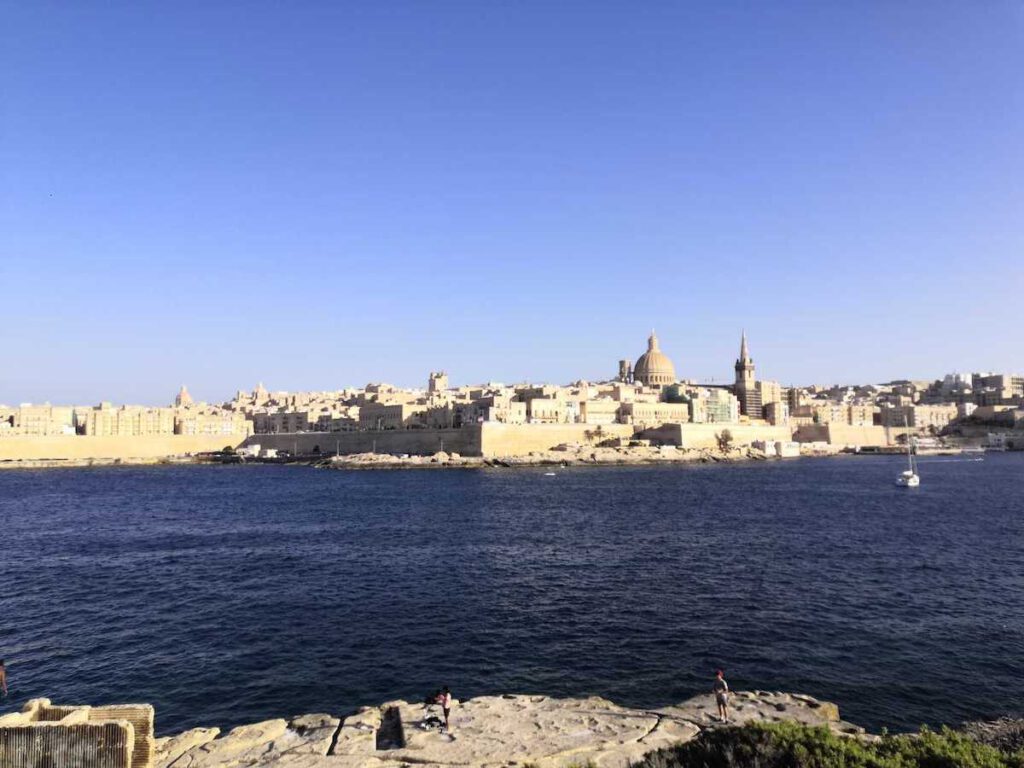 Blick auf Valletta