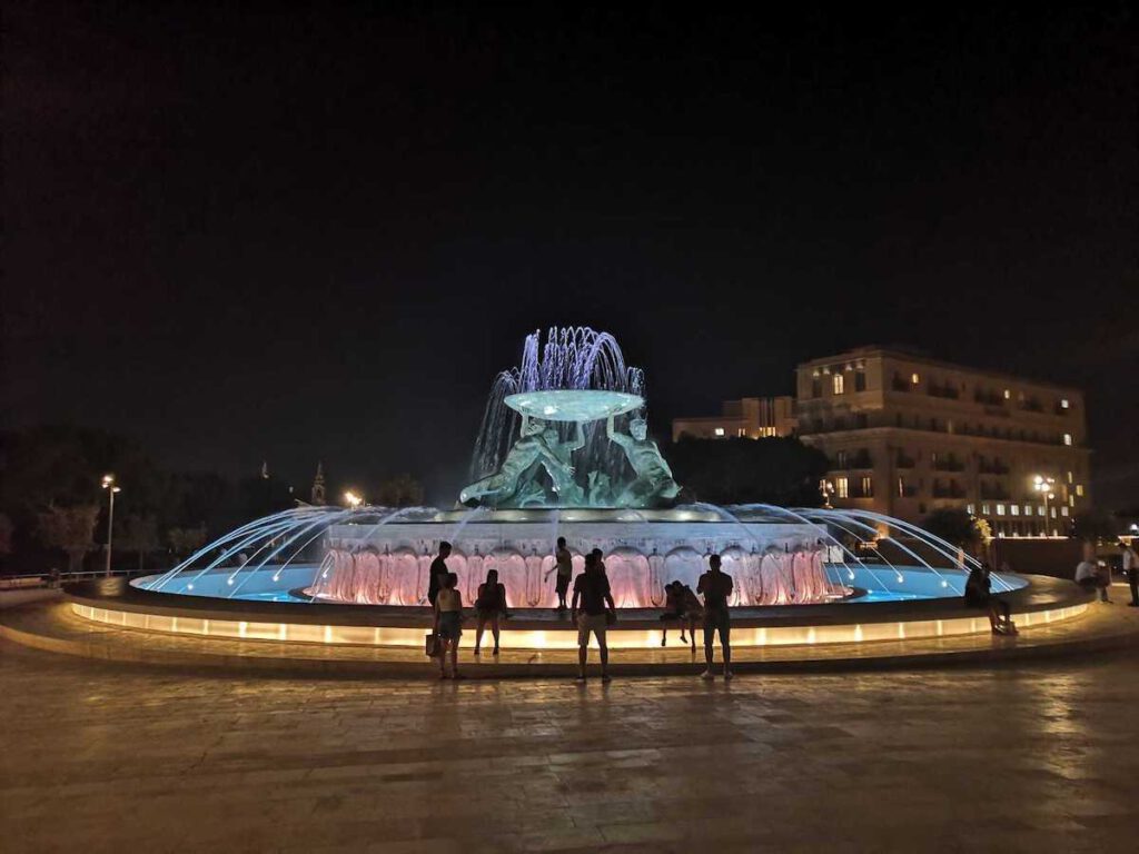 Tritonenbrunnen in Valletta