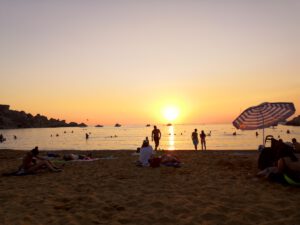 Sonnenuntergang am Riviera-Beach