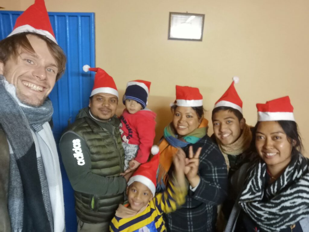 Weihnachtsfeier Schule Kathmandu