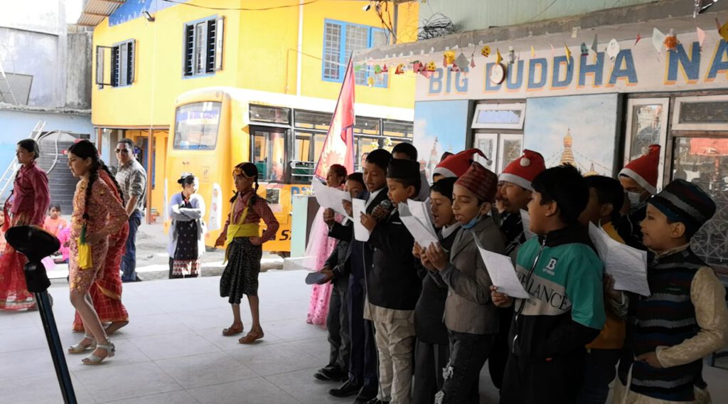 Weihnachtsfeier Schule Kathmandu